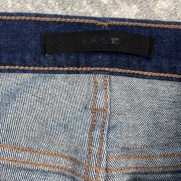 New Joes Jeans 70s Patch Pocket High Rise Bootcut Dark Blue Denim Sz 34 - Picture 14 of 15